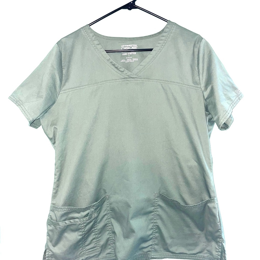 Cherokee Women's Workwear Core Stretch V-Neck Scrubs Shirt and Pants